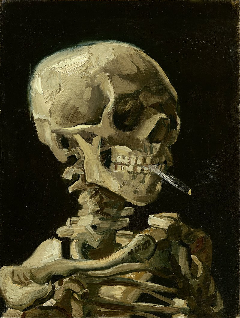 Calavera con Cigarrillo - Vincent van Gogh